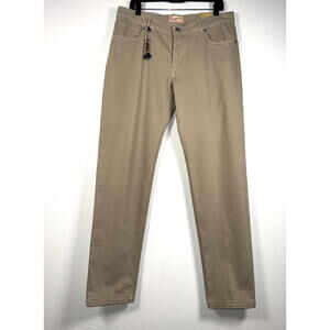 NWT $646 MARCO PESCAROLO ITALY NERANOM COTTON CASHMERE KHAKI PANTS SIZE 52 36US